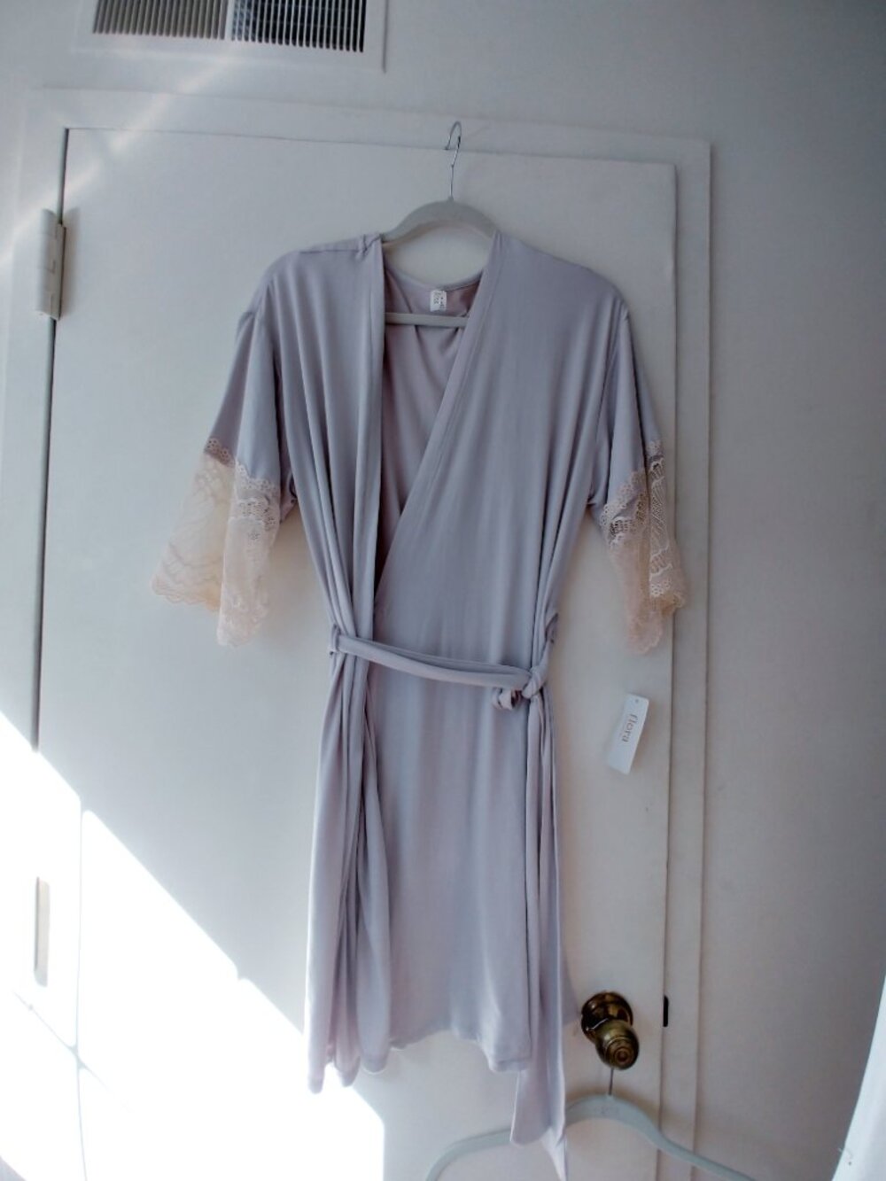 Flora by Flora Nikrooz Rope Lilac Grey Beige Lace size Small [4-6-M]